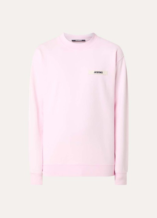 Jacquemus Sweater met logo - voorkant roze