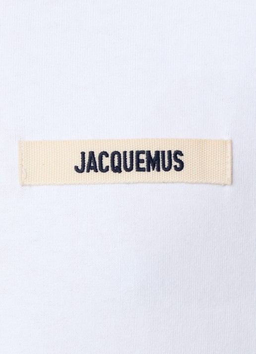 Jacquemus T-shirt met logo - detail 4 wit