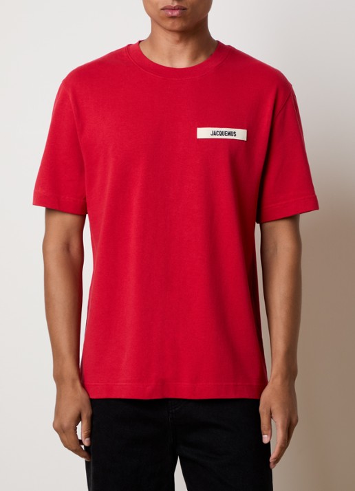 Jacquemus T-shirt met logo - detail 3 rood