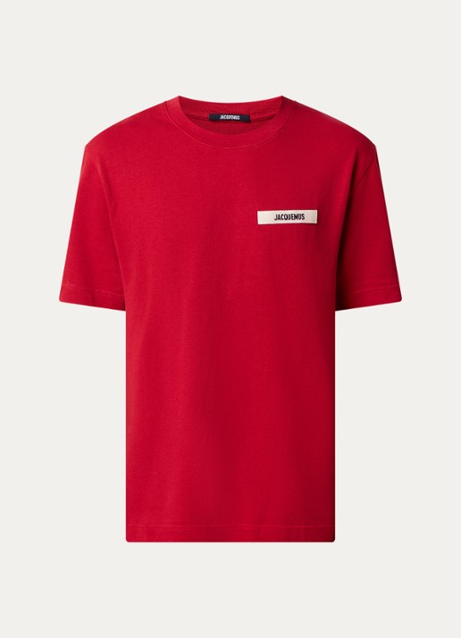 Jacquemus T-shirt met logo - voorkant rood