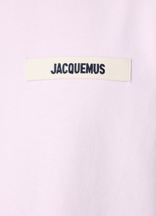 Jacquemus T-shirt met logo - detail 5 roze