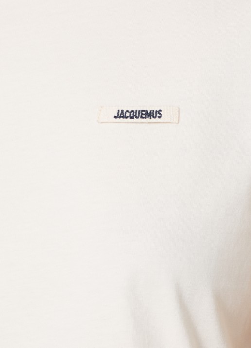 Jacquemus T-shirt met logo - detail 5 creme