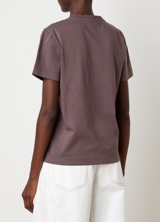 Jacquemus T-shirt met logo - achterkant 3 taupe
