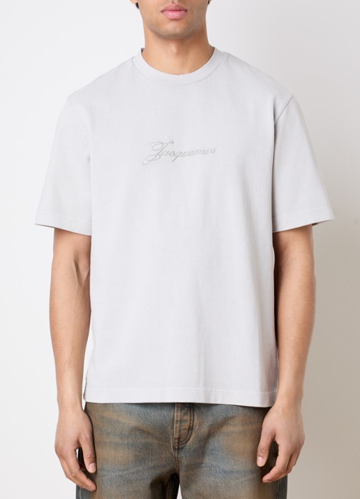 Jacquemus T-shirt met logoborduring en ronde hals