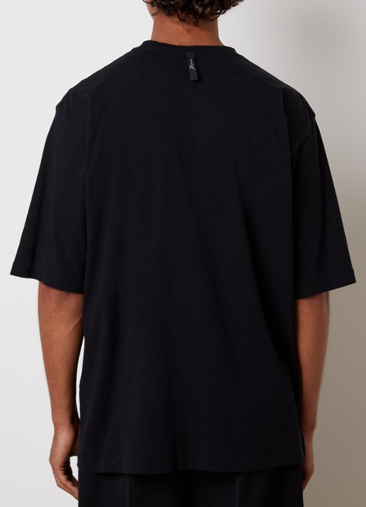 Jacquemus T-shirt met logoprint - achterkant 5 zwart