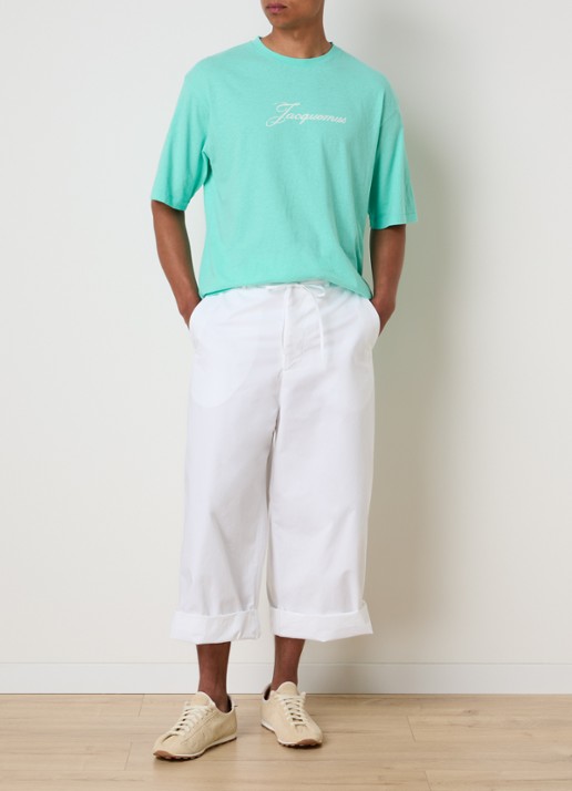 Jacquemus T-shirt met logoprint - voorkant 5 turquoise