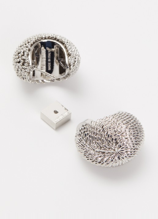 Jacquemus The Hérisson oorstekers - detail zilver