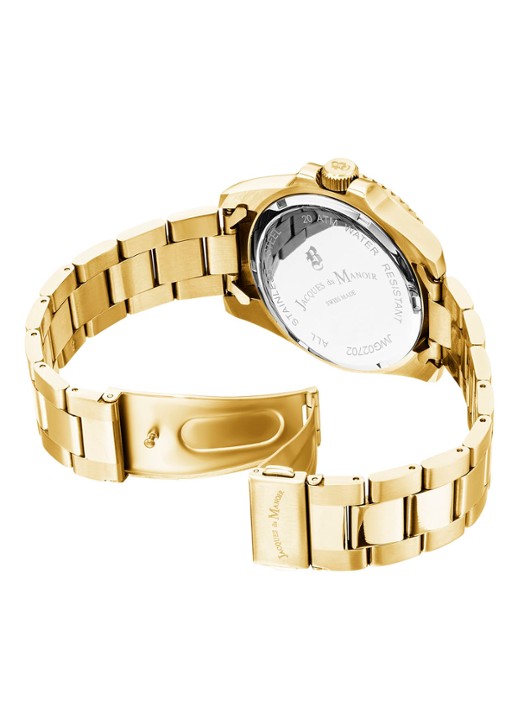 Jacques du Manoir Inspiration horloge JWG03002 - voorkant 2 goud
