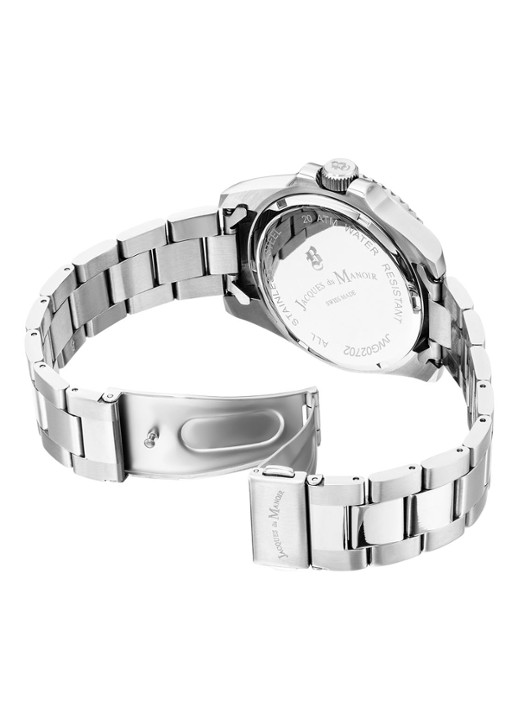 Jacques du Manoir Inspiration horloge NROP.05 - detail zilver