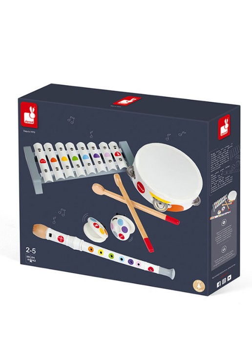 Janod Confetti muziekinstrumenten set 7-delig