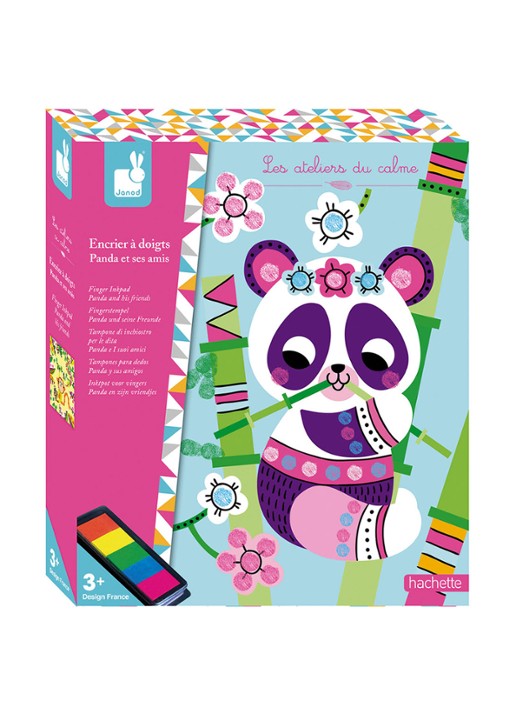 Janod Janod Atelier - Vinger inkt Panda en zijn vriendjes - voorkant 3 undefined