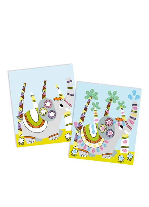 Janod Janod Atelier - Vinger inkt Panda en zijn vriendjes - voorkant 4 undefined