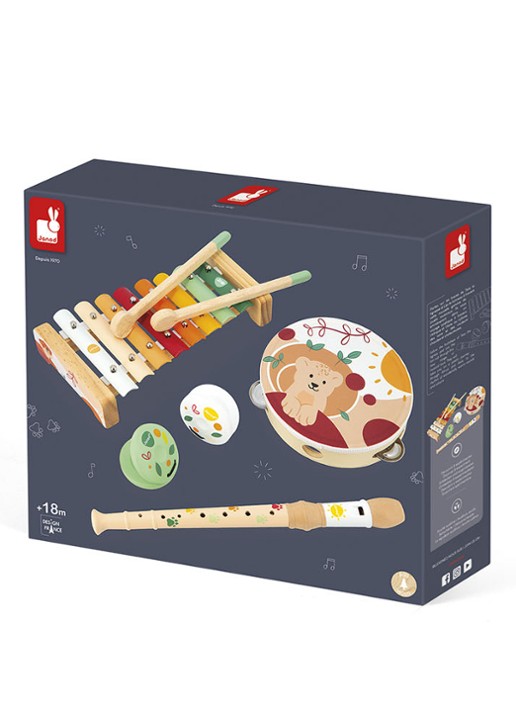 Janod Janod Sunshine - Muziek set  - voorkant 7 beige