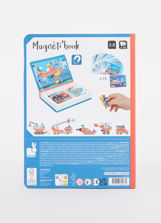 Janod Magnetibook brandweer - detail 4 multicolor