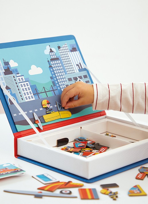 Janod Magnetibook brandweer - voorkant 2 multicolor