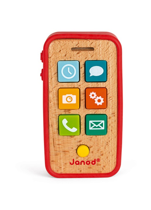 Janod Telefoon met geluid - voorkant 7 multicolor