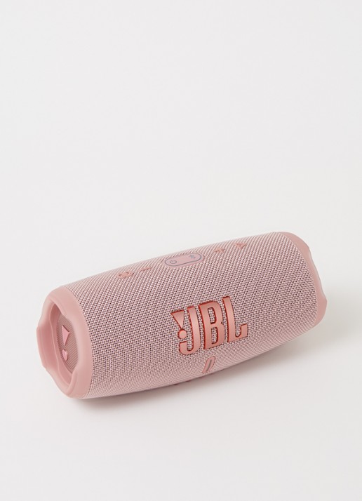 JBL CHARGE5 draagbare bluetooth speaker - voorkant 2 oudroze