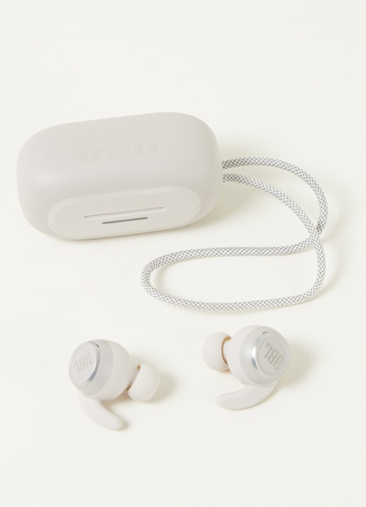 JBL Reflect Mini  NC TWS draadloze oordopjes - detail gebroken wit