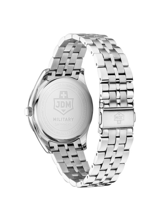 JDM Military Interlaken Gents horloge JDM-WG023-02 - detail zilver