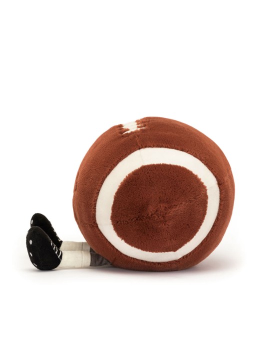 Jellycat American Football knuffel 18 cm - detail bruin