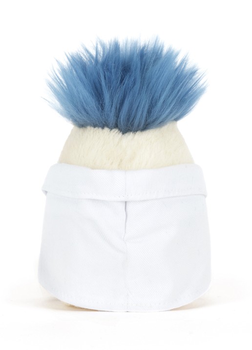 Jellycat Amuseable Boiled Egg Scientist Outfit knuffel 14 cm  - achterkant 3 multicolor