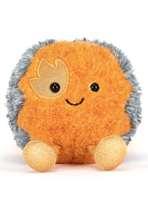 Jellycat Amuseable Space Comet knuffel 11 cm  - detail 4 orange