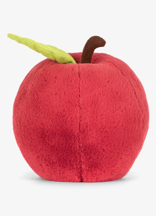 Jellycat Amuseables appel knuffel - detail 5 rood