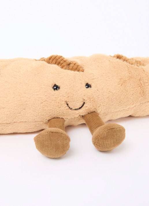 Jellycat Amuseables Baguette knuffel 35 cm - detail beige
