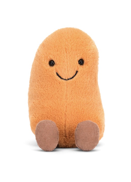Jellycat Amuseables Bean knuffel 13 cm - detail 4 orange