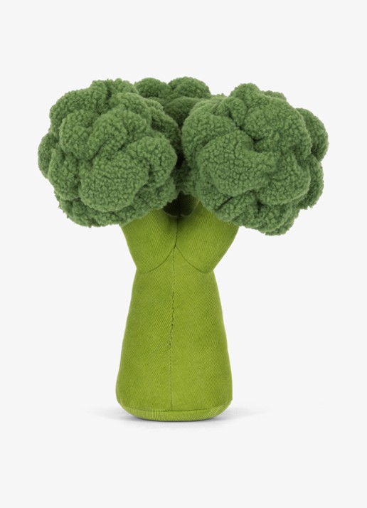 Jellycat Amuseables Broccoli knuffel 24 cm - achterkant 6 multicolor
