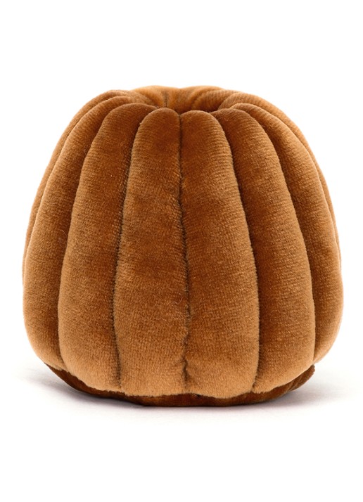 Jellycat Amuseables Carole Canelé knuffel 11 cm - achterkant 6 bruin