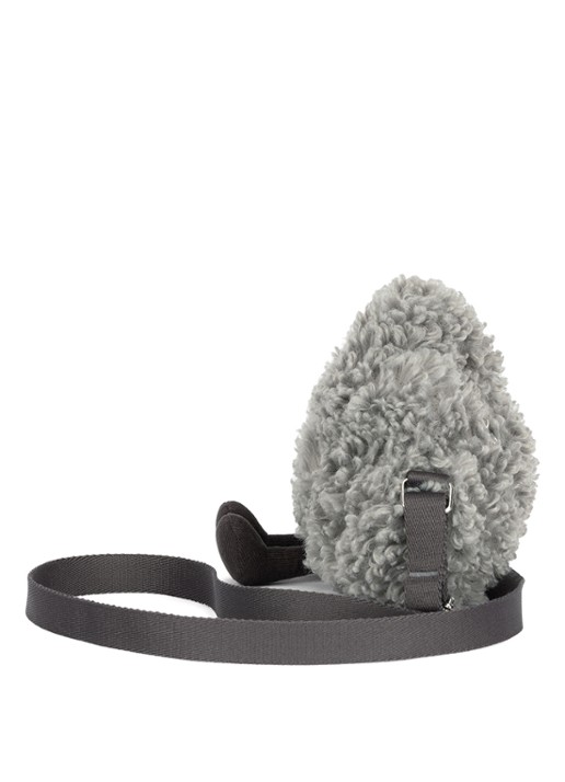 Jellycat Amuseables Cirrus Storm Cloud knuffeltas 20 cm - detail 2 grijs
