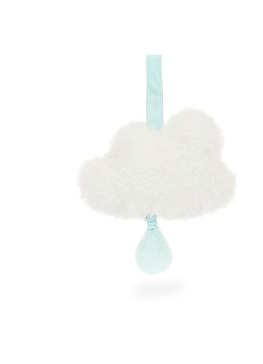 Jellycat Amuseables Cloud Musical Pull knuffel 27 cm - achterkant 2 wit