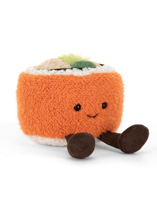 Jellycat Amuseables Codhi Californian Roll knuffel 9 cm