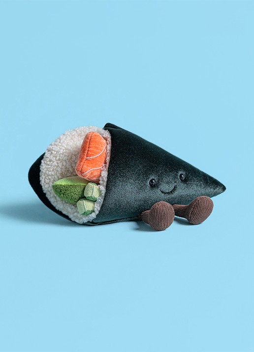 Jellycat Amuseables Coneroi Temaki knuffel 13 cm - detail 3 groen