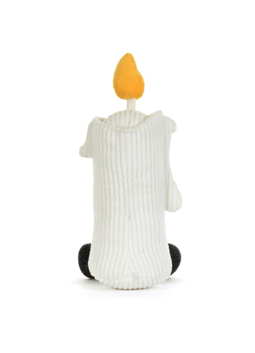 Jellycat Amuseables Flickerty Candle knuffel 19 cm - achterkant 8 gebroken wit