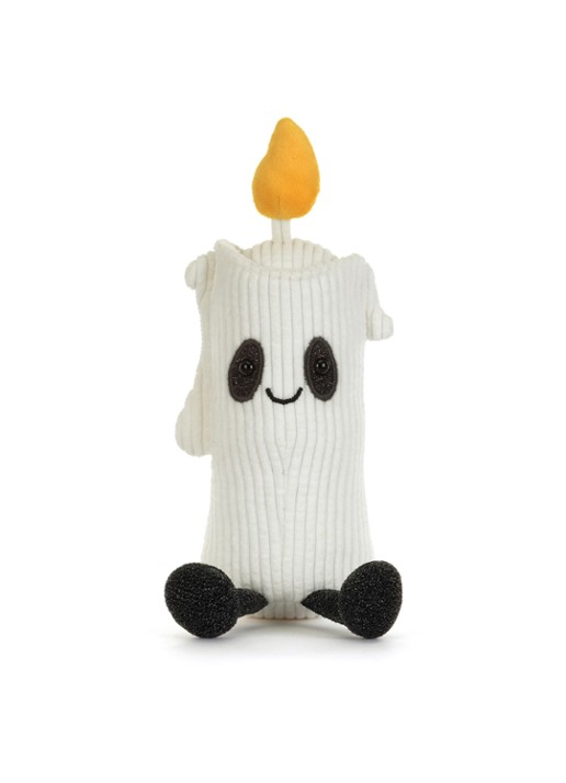 Jellycat Amuseables Flickerty Candle knuffel 19 cm - detail 3 gebroken wit