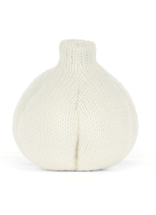 Jellycat Amuseables Garlic knuffel 15 cm - achterkant 3 gebroken wit