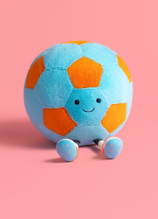 Jellycat Amuseables Jellycat Football knuffel 19 cm - detail 6 multicolor