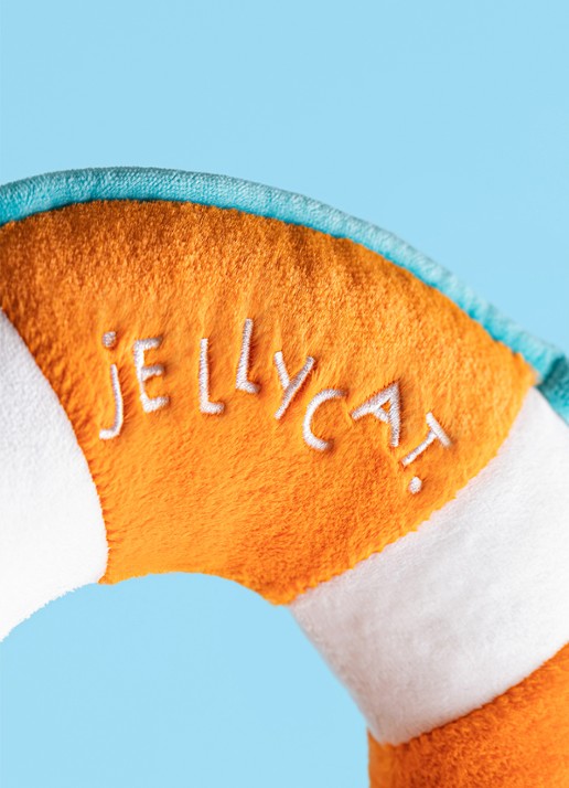 Jellycat Amuseables Life Ring knuffel 28 cm - detail 3 multicolor