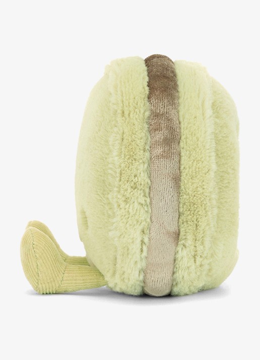 Jellycat Amuseables Max Macaron knuffel 12 cm  - detail 4 lime