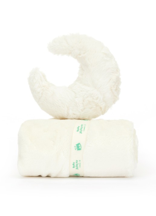 Jellycat Amuseables Moon Soother knuffeldoekje 34 cm - achterkant creme