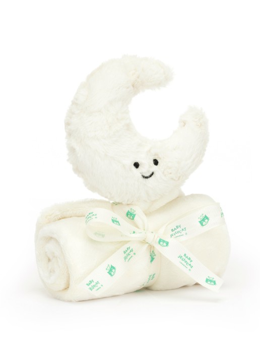 Jellycat Amuseables Moon Soother knuffeldoekje 34 cm - voorkant 6 creme
