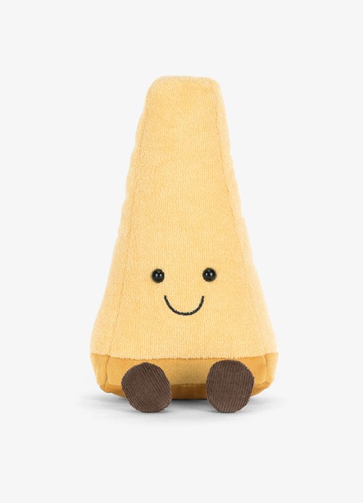 Jellycat Amuseables Parmesan knuffel 19 cm - detail 4 geel