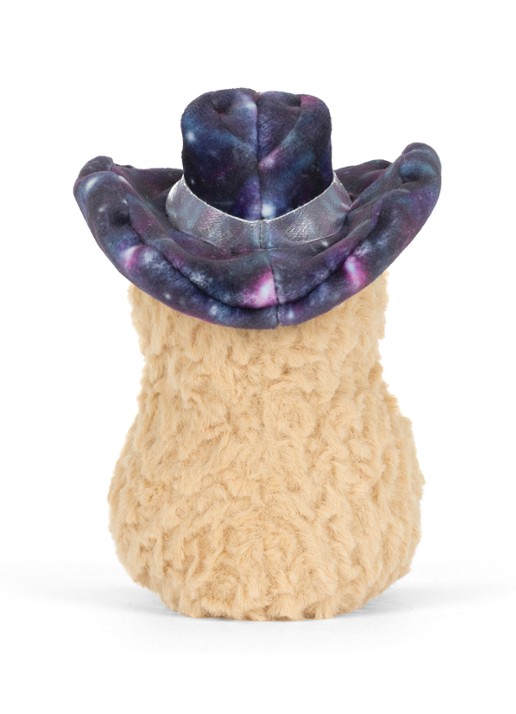 Jellycat Amuseables Peanut Space Rodeo Outfit knuffel 15 cm  - achterkant 5 beige