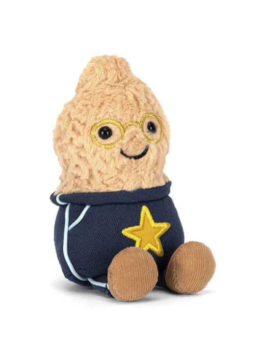 Jellycat Amuseables Peanut Star Student Outfit knuffel 15 cm