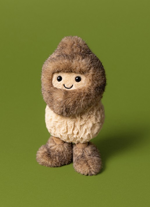 Jellycat Amuseables Peanut Yeti Outfit knuffel 12 cm - detail 2 beige