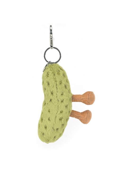 Jellycat Amuseables Pickle Bag Charm tasbedel - achterkant 4 multicolor