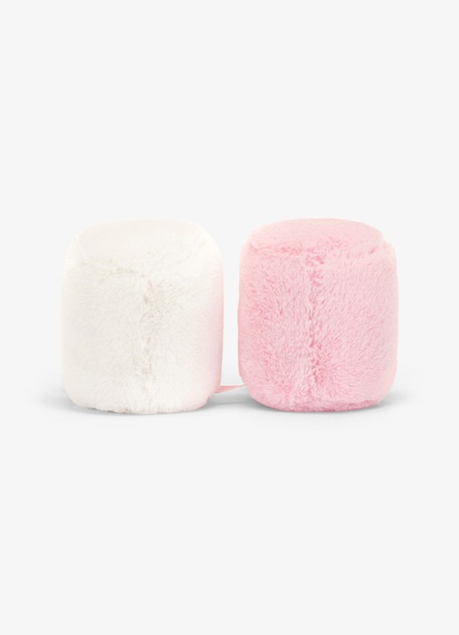 Jellycat Amuseables Pink and White Marshmallows knuffel 9 cm - achterkant multicolor