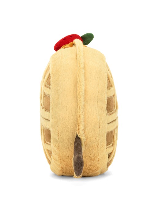 Jellycat Amuseables Rene Waffle knuffel 14 cm  - detail 2 bruin